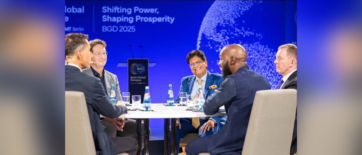 Minister of Commerce and Industry of India, Mr. Piyush Goyal at the Panel Discussion at Berlin Global Dialogue in Berlin on 24.10.2025