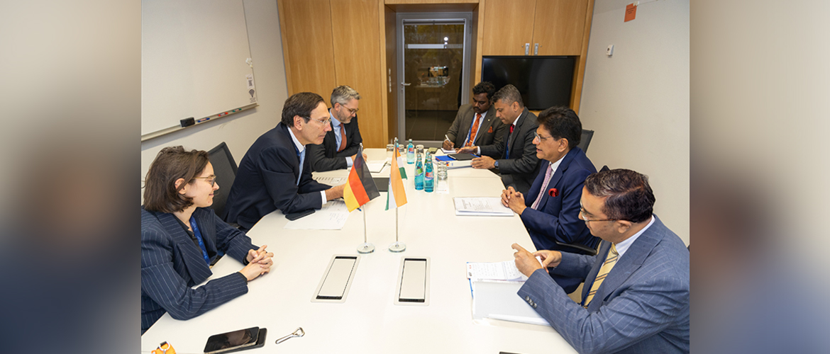 Minister of Commerce and Industry of India, Mr. Piyush Goyal met Dr. Levin Holle, Economic and Financial Policy Advisor to the Federal Chancellor and G7 and G20 Sherpa of Germany in Berlin on 23.10.2025